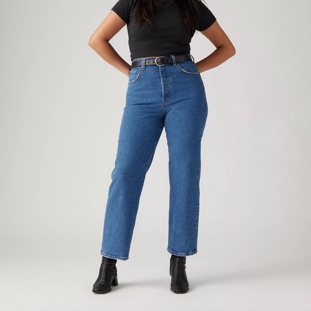 Levi's RIBCAGE STRAIGHT ANKLE BUTTON FLY WOMEN'S JEANS size 29